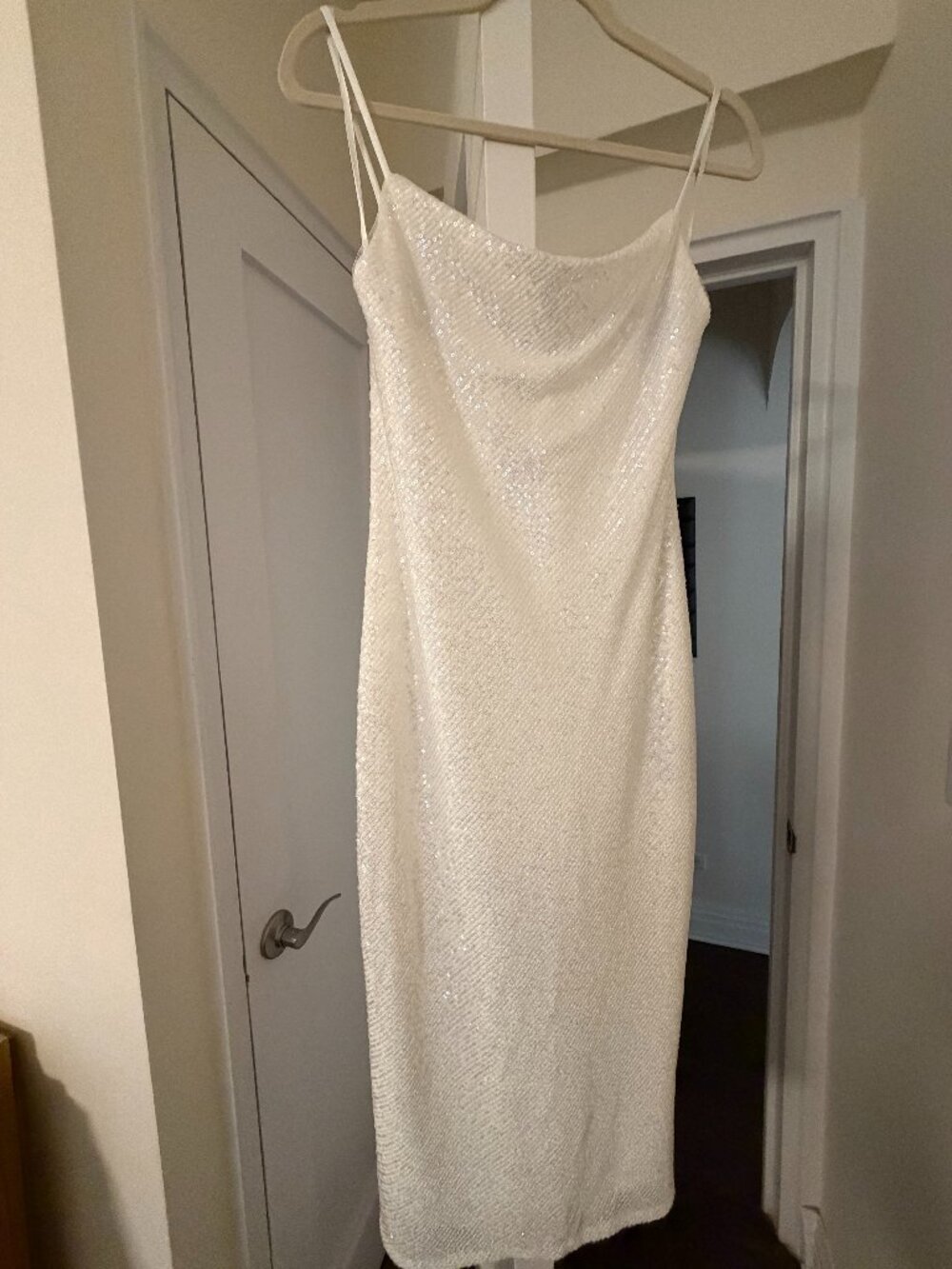 Jenny Yoo Poppy White Sparkle Bridal Dress Size 2